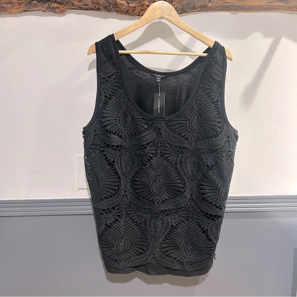 Lane Bryant Lined Lace Black Tank 22/24 Plus Size - Picture 1 of 8